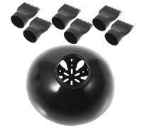 Homoyoyo Comb Hair Dryer Attachment and Universal Diffuser Nozzle Set, Heat-resistant Hair Styling Concentrator 6 Comb Nozzles and 1 Hood for Salon and Home Use