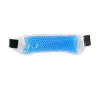 Homoyoyo Cooling Gel Forehead Strips Fever Relief Ice Pack for Adults Soft Comfort Headband for Hot Cold Therapy Portable Gel Pad for Sunstroke Injuries Fatigue Blue