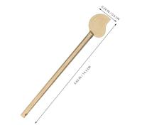 Homoyoyo Copper Antique Locking Pin with Leaf Shaped Bolt Vintage Key Replacement for Household Doors Chinese Cabinet Wardrobe Security Easy Locking Design