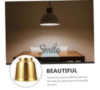 Homoyoyo Copper Plated Iron Bell Shaped Metal Lamp Shade Decorative Pendant Light Cover for Table Floor Wall Lamps Stylish DIY Lighting for Home Bar Restaurant Porch