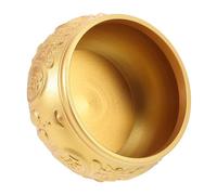 Homoyoyo Copper Treasure Bowl Wealth Basin Feng Shui Money Treasure Bowl Desktop Home Tabletop Adornment Chinese Brass Double Fish Ornament