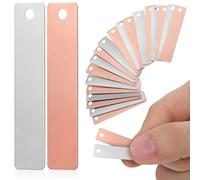 Homoyoyo Copper Zinc Electrode Sheets 20 pcs Anode Set with Copper Sheets and Zinc Sheets for Electroplating Experiment Science Projects School Laboratory Research