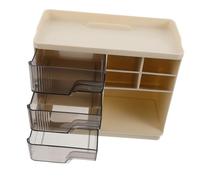Homoyoyo Cosmetics Storage Rack Makeup Organizer Box Dustproof Cover for Vanity Organiser Perfume Lipstick Holder Countertops Bathroom Dressing Tables