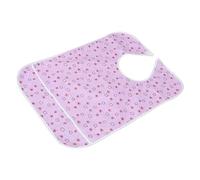Homoyoyo Cotton Adult Bib for Elderly Reusable Feeding Bib with Soft Comfortable Material Practical Spill Protector for Men and Women Easy to Clean and Pink