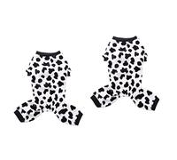 Homoyoyo Cow Spot Pattern Dog Coat - Warm Lightweight Polyester Pet Outfit for Autumn/Winter - Stylish and Comfortable Costume for Small Dogs Perfect for Everyday Wear and Sleeping