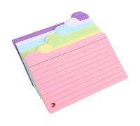 Homoyoyo Cream Index Cards with Metal Rings Memory Word Book for Effortless English Vocabulary Study Essentials for College Students Versatile Stationery for Office and Home Use