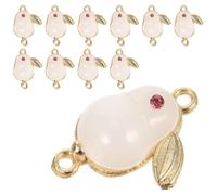 Homoyoyo Creative Rabbit Shaped Alloy Connector Charms in 2023 Rabbit Year 10pcs Sturdy Not Easy to Break or Deform for Bracelet DIY and Keychain Making for Friends and Family Gifts