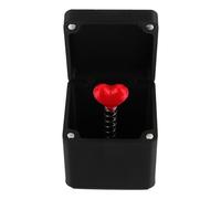 Homoyoyo Creative Unique Black Heart Plastic Valentine's Day Prank Safe Reliable Long Term Display Flowers in A Box Surprise Gift for Girlfriend Wife