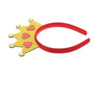 Homoyoyo Crown Love Headband Heart Shape Valentine's Day Headband for Women Wedding Party Bridal Hair Accessory Hairband