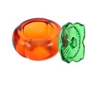 Homoyoyo Crystal Clear Glass Nail Dish Cup for Manicure Nail Art Supplies Compact Portable Dappen Holder with Moderate Capacity for Brushes and Small Jewelry Functional Transparent