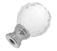 Homoyoyo Crystal Decorative Lamp Finial Ball Cap Knob for Table and Floor Lamps Screw Crystal Finial Easy Installation for Versatile Lighting Decor