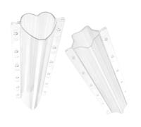 Homoyoyo Cucumber Shaping Mold 2 Pieces Vegetable Star and Heart Forming Moulds for Garden and Themed Fruit Party