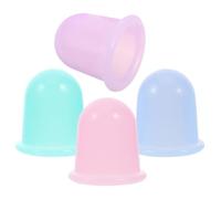Homoyoyo Cupping Massage 4pcs Silicone Vacuum Cups for Adults Personal Sports Lightweight Easy Clean