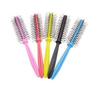 Homoyoyo Curly Hair Styling Brush Comb with Plastic Handle Round Bristles Comb for Effortless Curl Management for Wet Dry Hair for Friends and Loved Ones Random Color
