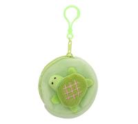Homoyoyo Cute Fuzzy Cartoon Turtle Coin Purse Plush Coin Storage Bag for Women Funny Animal Wallet Adorable Student Accessory Soft Plush Material for Change Earphones