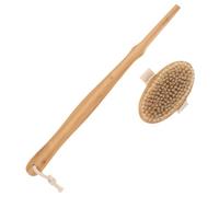 Homoyoyo Daily Use Shower Brush with Long Handle Ergonomic Body Scrubber for Back Cleaning Safe and Durable Bathing Accessory for Men Design for Comfortable Use