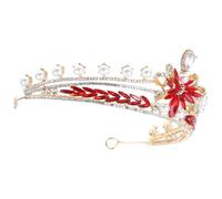 Homoyoyo Dazzling Rhinestone Bridal Crown for Weddings and Special Occasions Luxurious Headpiece for Women Elegant Bow Design Stunning Hair Accessory for Brides and Flower Girls