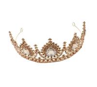 Homoyoyo Dazzling Rhinestone Crown Headband Baroque Bridal Tiara for Weddings Birthday Celebrations Evening Parties Comfortable Charming Hair Accessory for Women