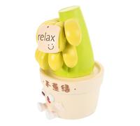 Homoyoyo Decorative Figurine Plant Statue Therapeutic Wealth Flower Ornament for Office Desk Photography Studio Room Unique Fake Banana Fruit Sculpture