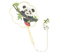 Homoyoyo Decorative Metal Bookmark Hanging Page Marker with Cartoon Panda Design Gold Finished Reading Accessory for Book Lovers Chic Page Holder for Home Office Classroom Library Use