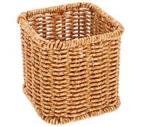 Homoyoyo Decorative Woven Pen Container Plastic Pen Pot for Workers and Classmates Practical Desktop Storage and Organizing in Office and Home