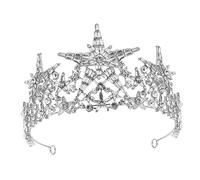Homoyoyo Delicate Crystal Wedding Crown for Brides Shiny Rhinestone Headdress Lightweight Bridal Tiara Unique Engagement Accessories for Women for Memorable Moments