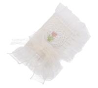 Homoyoyo Delicate Handmade Lace Book Cover Strap Protective Sleeve for Hardcover and Paperback Books Wear Resistant Fabric for School Business Personal Use