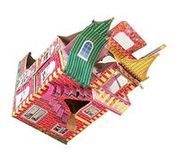 Homoyoyo Denomination Paper Villa Folding Funeral Paper House Sacrificial Offering for Ancestors Tomb Sweeping Qingming Festival Burning Prosperity Blessings