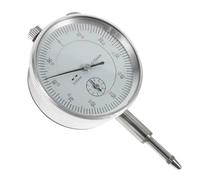 Homoyoyo Dial Indicator 0.01mm Accuracy Shockproof Dial Gauge Measuring Tool Silver Aluminum Precision Measurement Wear-resistant 3.93 X 2.36 X 1.57 Inch for Machine Shops Industrial