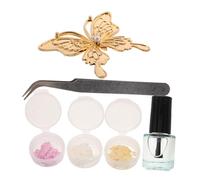Homoyoyo DIY Butterfly Brooch Pin Kit with Pearl Chain Complete Craft for Fashion Accessories Unique Artisan Jewelry Making and Engaging Projects