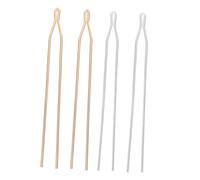 Homoyoyo Diy Hairpins Hair Stick Materials 4pcs 125mm Ancient Style Y-shaped Hairpin Main Bodies for Women Traditional Hair Embellishments Crafting Accessories