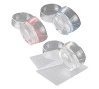 Homoyoyo DIY Manicure Tool Nail Art Stamper Kit - 3 Sets of Jelly Stampers with Scraper Board for Quick Nail Art Creation at Home Or Salon, PP Material for Precision Printing