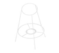 Homoyoyo DIY Metal Lampshade Frame Round Pendant Light Wire Bracket Adapter for Table Floor Chandeliers White High Sturdy Lamp Shade Holder for Custom Lighting Fixtures