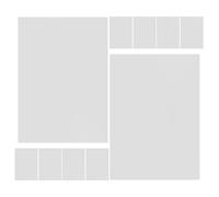 Homoyoyo DIY Model Diorama Accessories Plastic Window Sheets 10Pcs 15.75"X11.8" Thin Panes for Miniature Door and Window Decoration