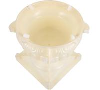 Homoyoyo DIY Planter Mold European Style Concrete Molds Plastic Flexible Easy to Use Beige and DIY Crafts