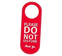 Homoyoyo Do Not Disturb Door Sign Double-sided Leather Privacy Indicator with Circular Opening for Office and Meeting Rooms, Modern Style Busy Sign to Reduce Distractions