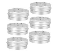 Homoyoyo Dog Scent Training Case 80ml Metal Odor Box with Screw Lid 6pcs Set for Working Dogs Scent Detection and Agility Training Supplies