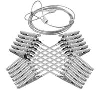 Homoyoyo Double Ends Alligator Clip with Hanging Wire for Picture Display Sturdy Metal Photo Clips for Wall Decoration Crafts Home and Office Use and Stylish Photo Hanging Cable Clamp