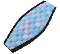 Homoyoyo Double-layer Diving Mask Strap Cover Blue with Hair Protection, Comfortable Swim Goggles Strap Sleeve for Snorkeling and Scuba Diving Equipment