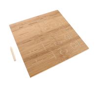 Homoyoyo Double-Sided Bamboo Handwriting Practice Board with Grooved Writing Aid Pen Reusable Educational Writing Aid for Students Beginner Korean Tracing Enhancing Grip and Sensory Skills