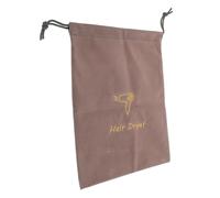 Homoyoyo Drawstring Hair Dryer Storage Bag Portable Flannel Travel Organizer for Jewelry Toiletries Hairdryer Lightweight and Stylish Design for Home Travel Use
