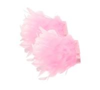 Homoyoyo Dreamy Feathered Organza Arm Cuffs Sleeve Decorative Wrist Cuffs False Sleeve for Nail Art Photography Display Props