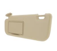 Homoyoyo Driver Side Car Sun Visor with Mirror Left Sunshade for Compact Sedan Windshield Sun Protection Visor UV Blocker for Front Window Beige