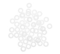 Homoyoyo Drum Set Accessories 100Pcs White Cymbal Washer Pads Non-Slip Plastic Gasket for Electronic and Acoustic Drums Jazz Kit