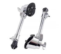 Homoyoyo Drum Support Leg Bottom Stand 2pcs Stainless Steel Percussion Instrument Replacement Parts for Bass Drum Legs