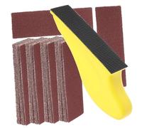 Homoyoyo Dry Sandpaper Assortment for Automotive Polishing and Sanding Red Aluminum Oxide with Printed Grits for Detail Corner and Small Surface Sanding