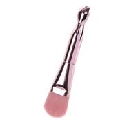Homoyoyo Dual-end Facial Mask Brush and Cream Spoon, Soft Bristle Makeup Applicator for Women, Pink Clay Mask Tool for Spa and Skincare Application