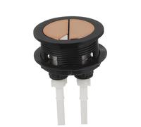 Homoyoyo Dual Flush Toilet Push Button Replacement Round Rose Gold Dual Button Tank Cover for Traditional Toilets Easy Installation Stylish Bathroom Flush Control