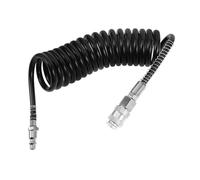 Homoyoyo Durable PU Air Hose Kit with Industrial Coupler Plug Compatible with American Male Heads Versatile for Pneumatic Pipeline Connections Excellent Elasticity Performance