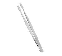 Homoyoyo Durable Stainless Steel Stamp Tweezer for Collectors Lightweight Portable False Eyelash Nipper for Crafting Jewelry Making and Delicate Objects Silver Design